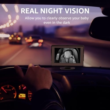 HD Baby Car Camera with Night Vision & Wide View