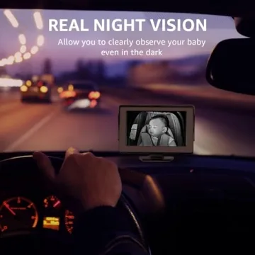 HD Baby Car Camera with Night Vision & Wide View