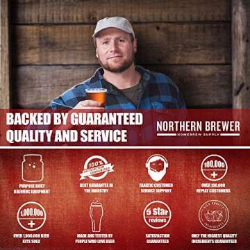 Tall Boy Home Brewing Kettle - 10 Gallon Stainless Steel Stock Pot