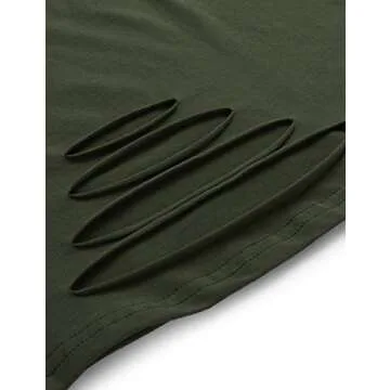Trendy Distressed Women's Crop Tee for Summer Wear