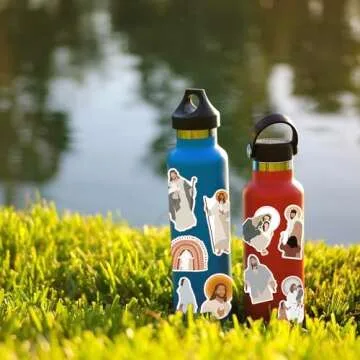 ROTY 100 Pcs Jesus Stickers Aesthetic Christian Stickers, Religious Cross Faith Waterproof Vinyl Gifts for Phone, Water Bottle, Luggage, Laptop, Adults Teens Kids Boys Girls