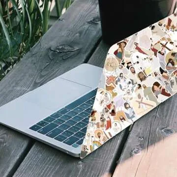 ROTY 100 Pcs Jesus Stickers Aesthetic Christian Stickers, Religious Cross Faith Waterproof Vinyl Gifts for Phone, Water Bottle, Luggage, Laptop, Adults Teens Kids Boys Girls