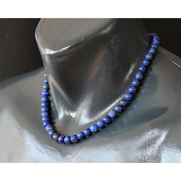 Natural Lapis Lazuli Beaded Choker - Unique Fashion Jewelry