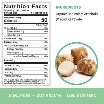 Sprout Living Organic Inulin Prebiotic Powder for Gut Health