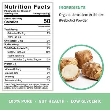 Sprout Living Organic Inulin Prebiotic Powder for Gut Health