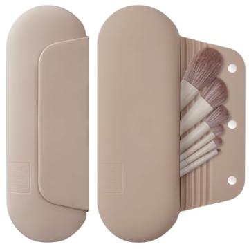 AGIKET Silicone Makeup Brush Holder with Magnetic Closure