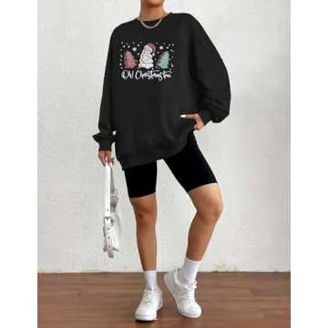 Zeagoo Oversized Christmas Sweatshirt for Stylish Women