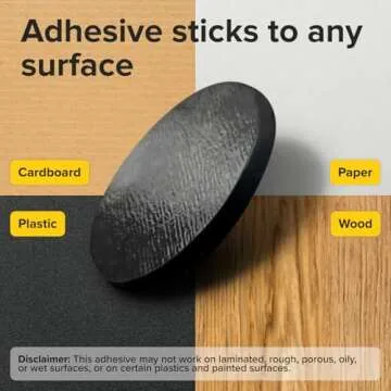 Hyper-Sticky Magnets with Adhesive Backing - 0.8" Strong Magnetic Dots for Whiteboard, Fridge, Crafts - Easy to Cut Stickers for Planning and Organization - 80pcs