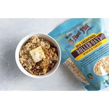 Bob's Red Mill Old Fashioned Regular Rolled Oats, 32 oz (Pack of 1) - Non GMO, Whole Grain, Vegan, Kosher