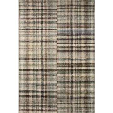 Loloi Chris Loves Julia Humphrey Collection HUM-03 Forest/Multi 8'-3'' x 11'-3'' .38" Pile Height, Area Rug feat. CloudPile