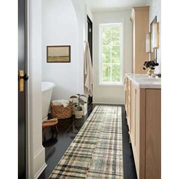 Loloi Chris Loves Julia Humphrey Collection HUM-03 Forest/Multi 8'-3'' x 11'-3'' .38" Pile Height, Area Rug feat. CloudPile