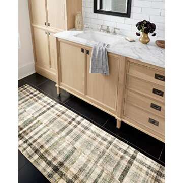 Loloi Chris Loves Julia Humphrey Collection HUM-03 Forest/Multi 8'-3'' x 11'-3'' .38" Pile Height, Area Rug feat. CloudPile