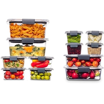 Rubbermaid Brilliance BPA-Free Airtight Food Storage Containers