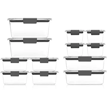 Rubbermaid Brilliance BPA-Free Airtight Food Storage Containers