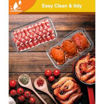 Deli Meat Container for Fridge,Bacon Lunch Meat Container for Refrigerator Stackable 3 Layers Food Storage Boxes with Lid for ColdCuts, Salami, Deli, Meal Prep Containers，BPA Free，18.60z，3Pack