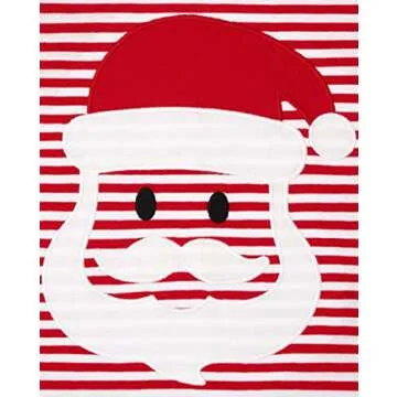 The Children's Place,The Children's Place Unisex Kids Santa Striped Snug Fit Cotton Pajamas,RUBY,7