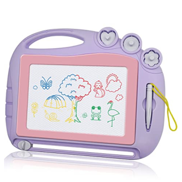 AiTuiTui Magnetic Drawing Board Toddler Toys for Girls Gifts, Erasable Sketch Writing Doodle Pad Tra...