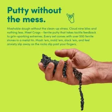 Speks Crags Ferrite Putty | 500+ Ferrite Stones in a Tin, Fidget Toy for Adults & Teens 14+, Desk Toy for Office, Christmas Gift, Holiday Stocking Stuffer, Stress Relief | White, Medium