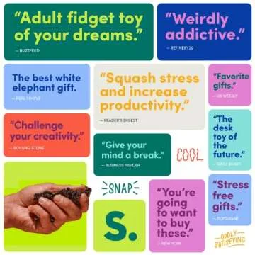 Speks Crags Ferrite Putty | 500+ Ferrite Stones in a Tin, Fidget Toy for Adults & Teens 14+, Desk Toy for Office, Christmas Gift, Holiday Stocking Stuffer, Stress Relief | White, Medium