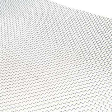 TIMESETL 304 Stainless Steel Woven Wire 10 Mesh - 12" X 24" (30cmX60cm) - Garden Fence Mesh, Window Screens Net, BBQ Wire Mesh, Cabinets Mesh Replacement