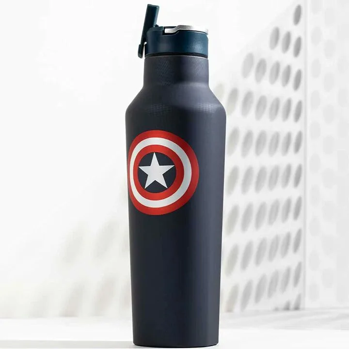 Captain America Insulated Canteen Water Bottle