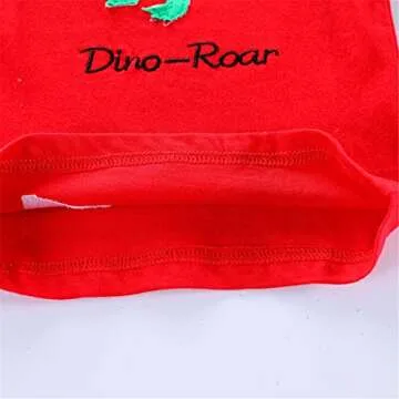 Miss Bei Toddler Boy Clothes Sets T-Shirt&Shorts 2 Packs Kids Summer Outfits Shirt Short Sets 2-7T 7#Red dinosaur 100CM