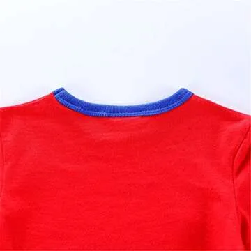 Miss Bei Toddler Boy Clothes Sets T-Shirt&Shorts 2 Packs Kids Summer Outfits Shirt Short Sets 2-7T 7#Red dinosaur 100CM