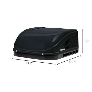 Dometic Brisk II Rooftop Air Conditioner, 13,500 BTU - Black (B57515.XX1J0)