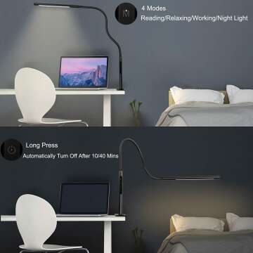 Gooseneck Desk Lamp with Adjustable Color Temperature
