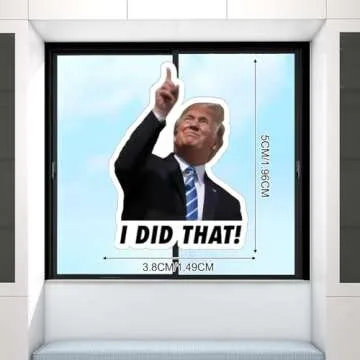 100pcs Trump I Did That Stickers Gas Pump Stickers Decal, Funny I Did That Trump StickersI Did That Tariff Sticker Anti Trump Stickers