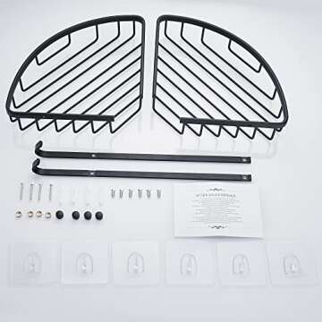 Hoomtaook Shower Corner Shelf - Stylish Bathroom Organizer