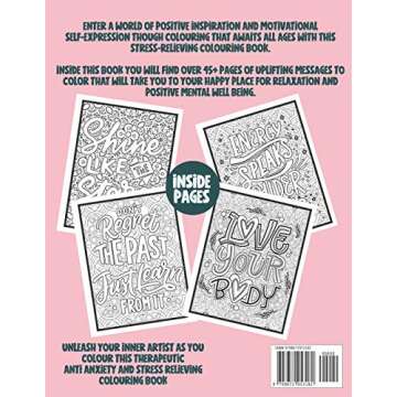 Positive Energy: An Anti Stress Coloring Book with Powerful Messages & Positive Affirmations To Help...