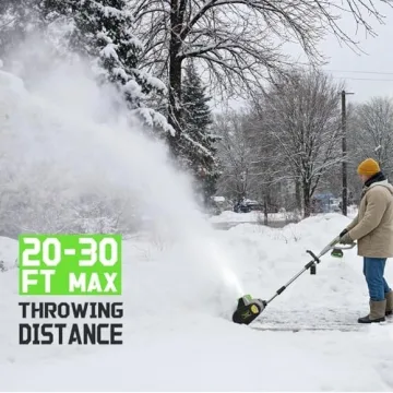 Lightweight SONTHIOW 40V Cordless Snow Shovel for Easy Use
