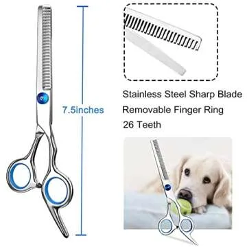 Pets vv Dog Grooming Scissors Kit for Safe and Easy Use