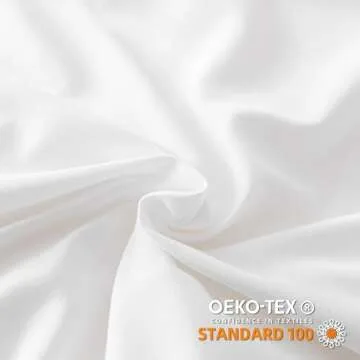 JANZAA Comforter Set Full Size White Comforter Set Ruffled Comforter Set Soft Vintage Farmhouse Bed Comforter Set Fluffy 3PCS Shabby Chic Bedding with 2 Pillowcases