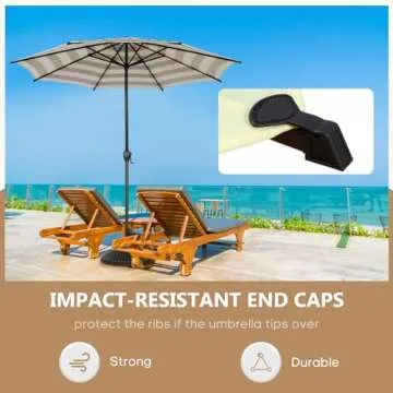 Abba Patio 9FT Lyon Outdoor Umbrella for Ultimate Comfort and Style