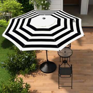 Abba Patio 9FT Lyon Outdoor Umbrella for Ultimate Comfort and Style