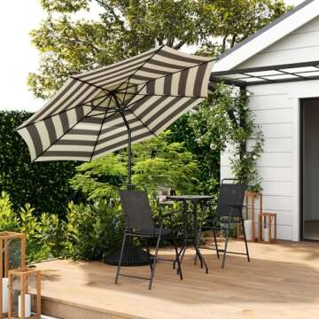 Abba Patio 9FT Lyon Outdoor Umbrella for Ultimate Comfort and Style