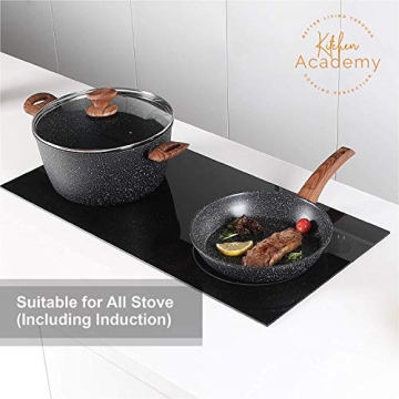 High-Quality Kitchen Academy 12-Piece Cookware Set