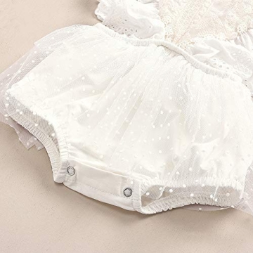 BGFKS Lace Ruffle Romper Tutu for Baby Girls