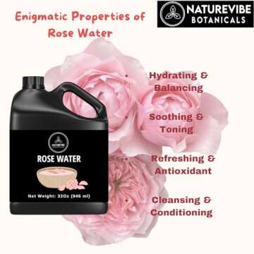 Pure Naturevibe Rose Water for Skin and Hair Care