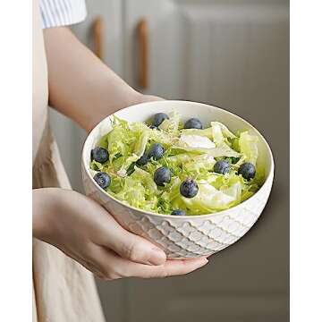 Getstar Ceramic Soup Bowls - Farmhouse Vintage Set of 4