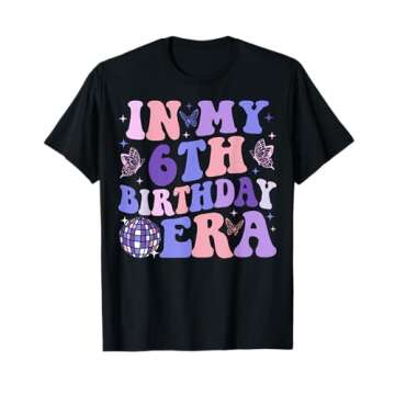 Shop Groovy 6th Birthday T-Shirt for Kids Today!