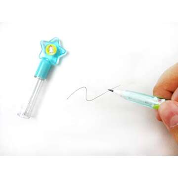 TINYMILLS 24 Pcs Outer Space Rocket Multi Point Stackable Push Pencil Assortment with Eraser for Space Birthday Party Favor Prize Carnival Goodie Bag Stuffers Classroom Rewards