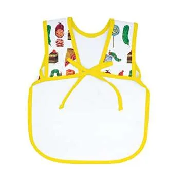 BapronBaby Eric Carle Food Parade Bapron - No Neck Tie Safer Bib for Baby & Toddler - Soft Waterproof Stain Resistant - Machine Washable - Sz Baby/Toddler 6m-3T