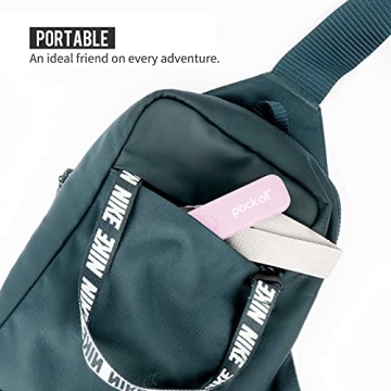 Digital Handheld Luggage Scale with LCD Display (Pink)