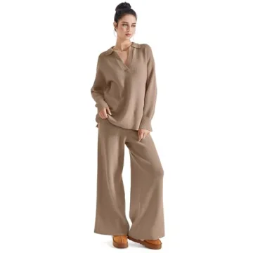 SUUKSESS Women's Oversized Lounge Set for Fall Comfort