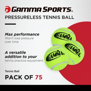 GAMMA Sports Pressureless Tennis Balls Box Offers Durability and Fun