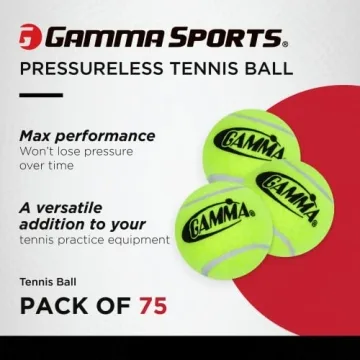 GAMMA Sports Pressureless Tennis Balls Box Offers Durability and Fun