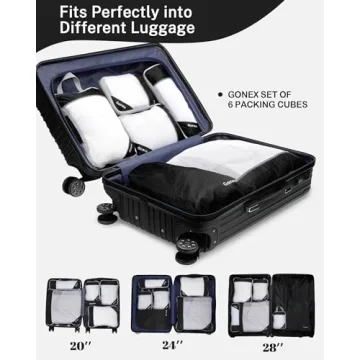Gonex Compression Packing Cubes for Organized Travel